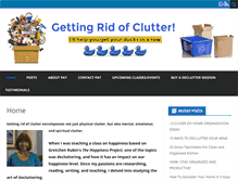 Tablet Screenshot of gettingridofclutter.com